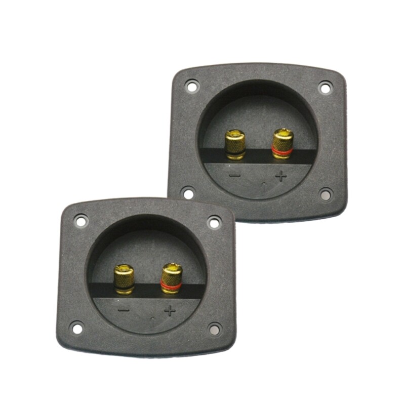 2Pcs Speaker Box Terminals Binding Post Stereos Screw Cup Wire Terminals Cup