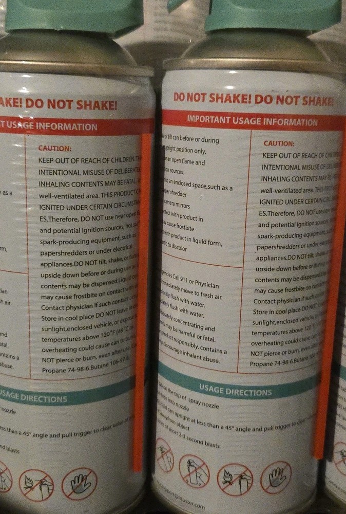 SIX CANS iDuster for Electronics Compressed Canned Air Duster for Computer+ 10oz