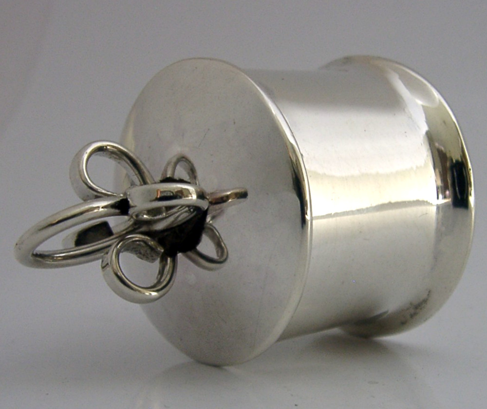 PETER E BALL HAND MADE ENGLISH SOLID STERLING SILVER BOX 1983 DESIGNER