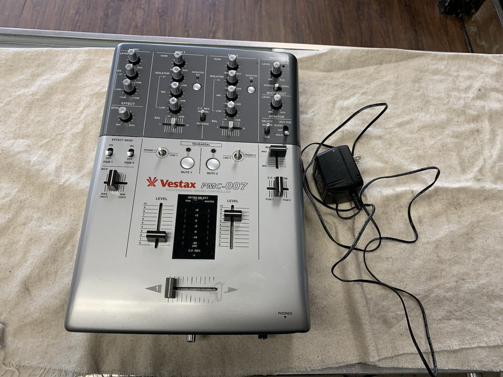 Vestax PMC-007 Professional Mixing Controller Untested For Parts/Repair