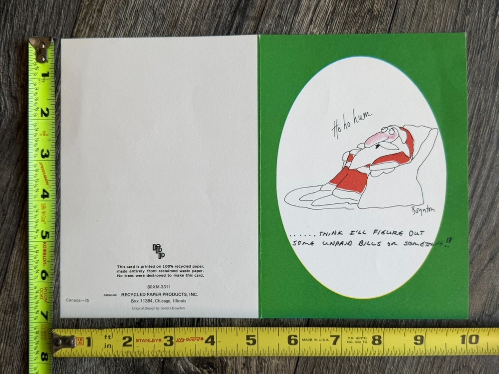 KISS Christmas Card ERIC CARR Signed Autograph Chris Lendt 1980 Vintage Aucoin