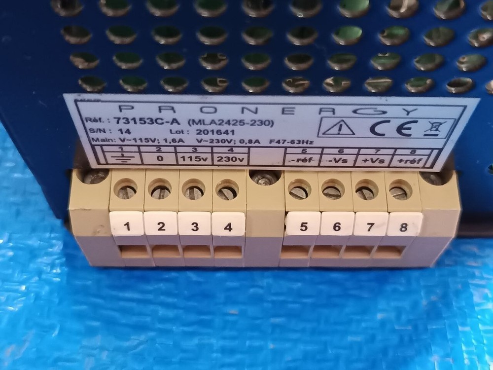 PRONERGY 73153C-A (MLA2425-230) Input 115/230 vAC Output 24vDC