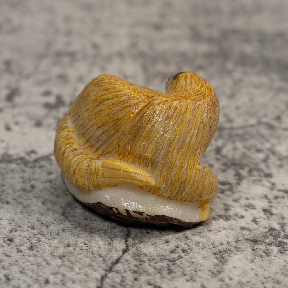 Brown Sloth Tagua Carving
