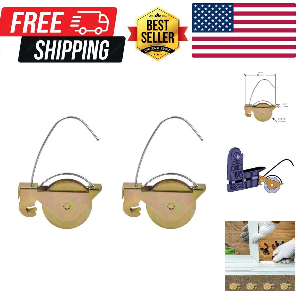 2-Pack Sliding Screen Door Rollers - Compatible with KDEX20 Series KD Screen ...