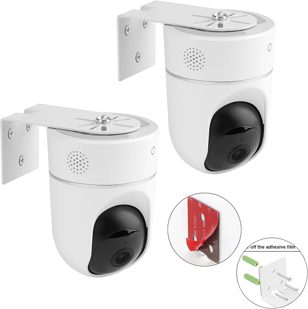 2Pack Adhesive Metal Wall Mount Compatible with Eufy Security Solo Indoor Cam E2