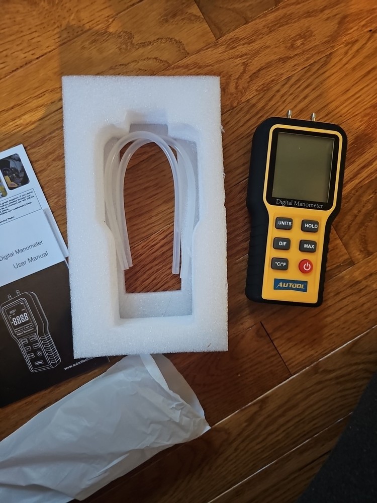 Digital Manometer Test Dual Input Differential Manometer HVAC Gas Pressure Test