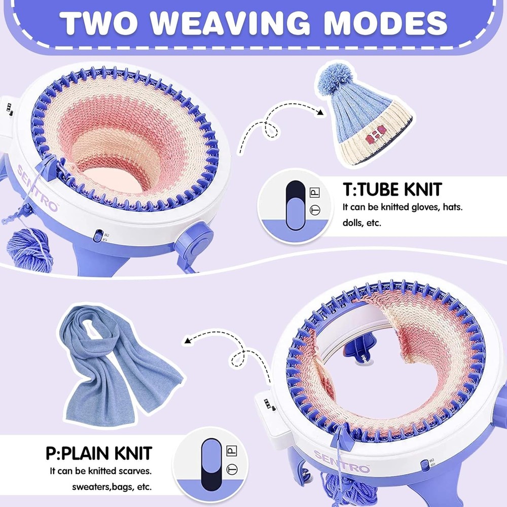Smart Circular Knitting Machine 48 Needles - DIY Knit Kit