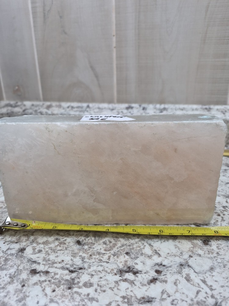 Evolution Salt Co. Himalayan Pink Salt Slab 8"x6"x2" Baking Grilling Serving