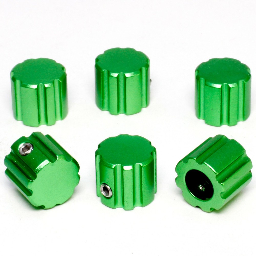 Instrument Control Knobs, Machined 6061 Anodized Aluminum, 6 each