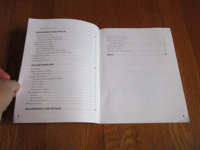 Epson Stylus C84 Printer Basics GUIDE ONLY Instructions Care Use Book Manual