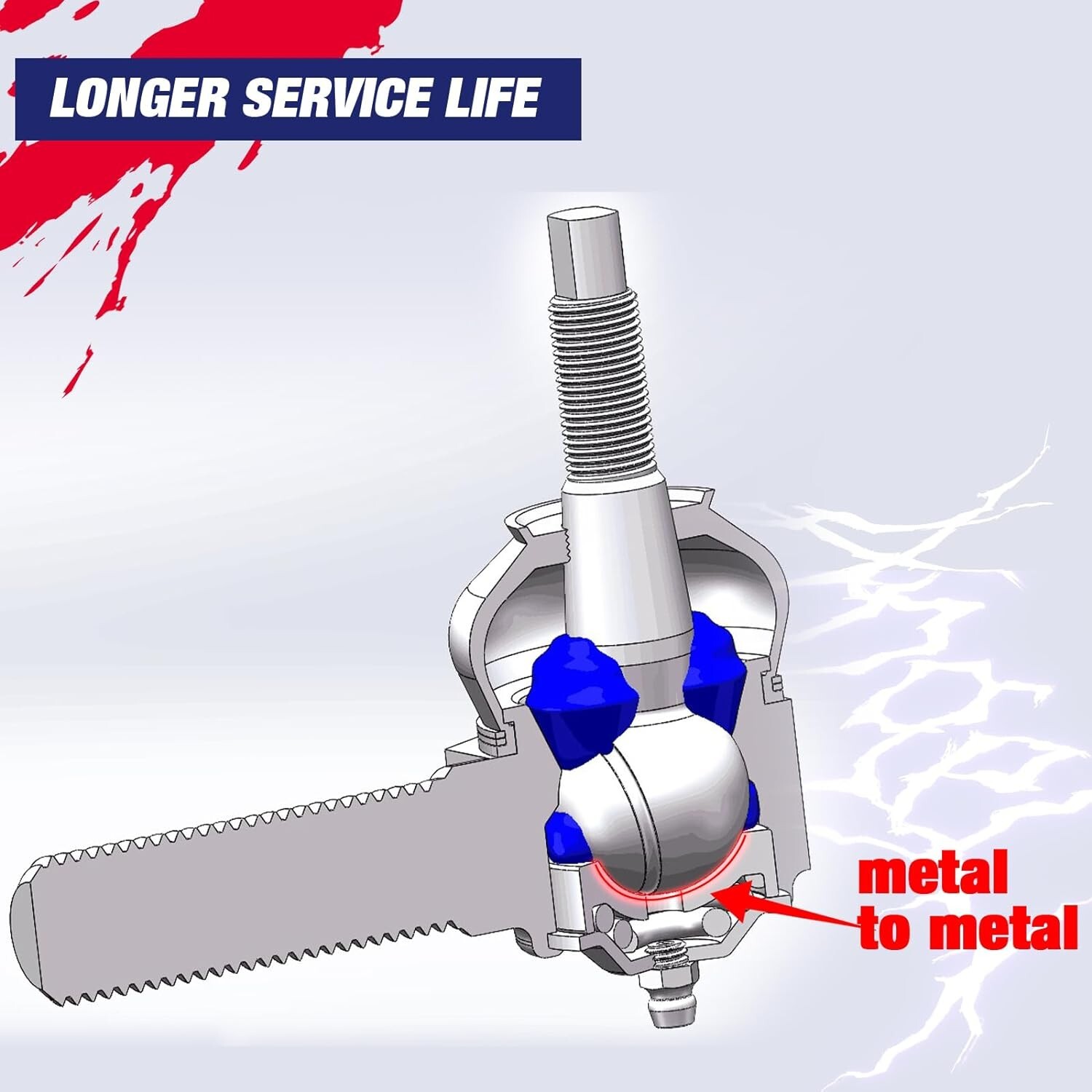 KSP 0-6" adjustable Heavy Duty Tie Rods for 1999-2007 Chevy GMC Silverado Sierra