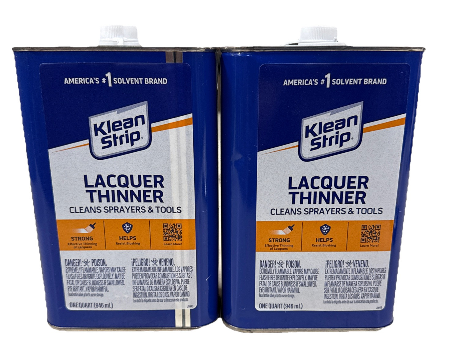 (2)Klean-Strip Lacquer Thinner, Cleans Sprayers and Tools QM170 (2 Quarts Total)