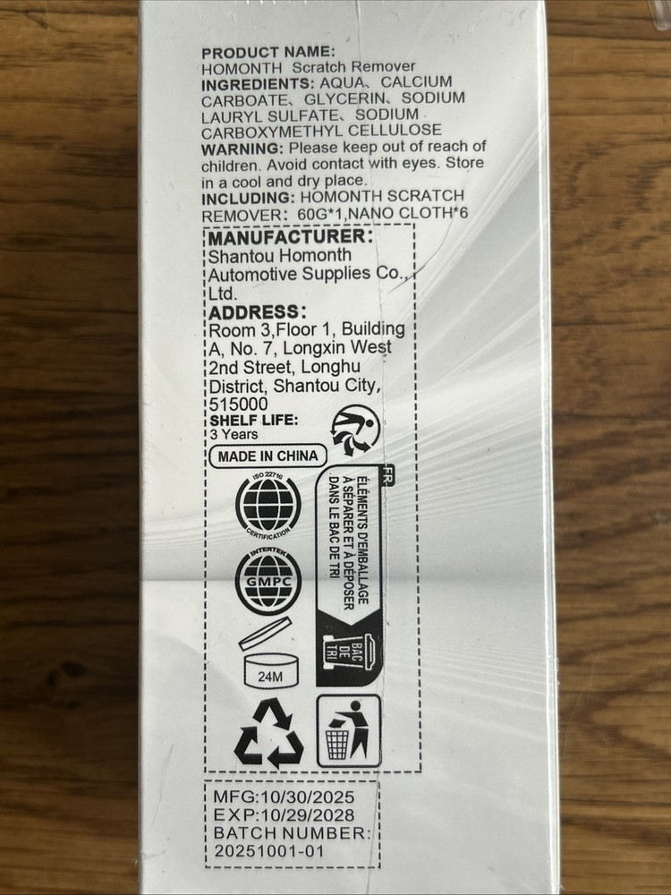Scratch Remover For Vehicle New Box