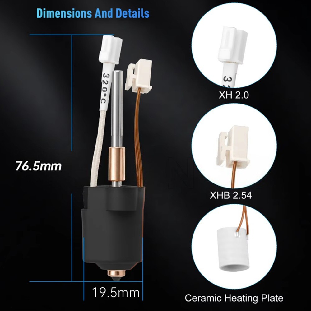 For K1C/K1MAX Hotend Thermistor Sensor Ceramic Heating 7553