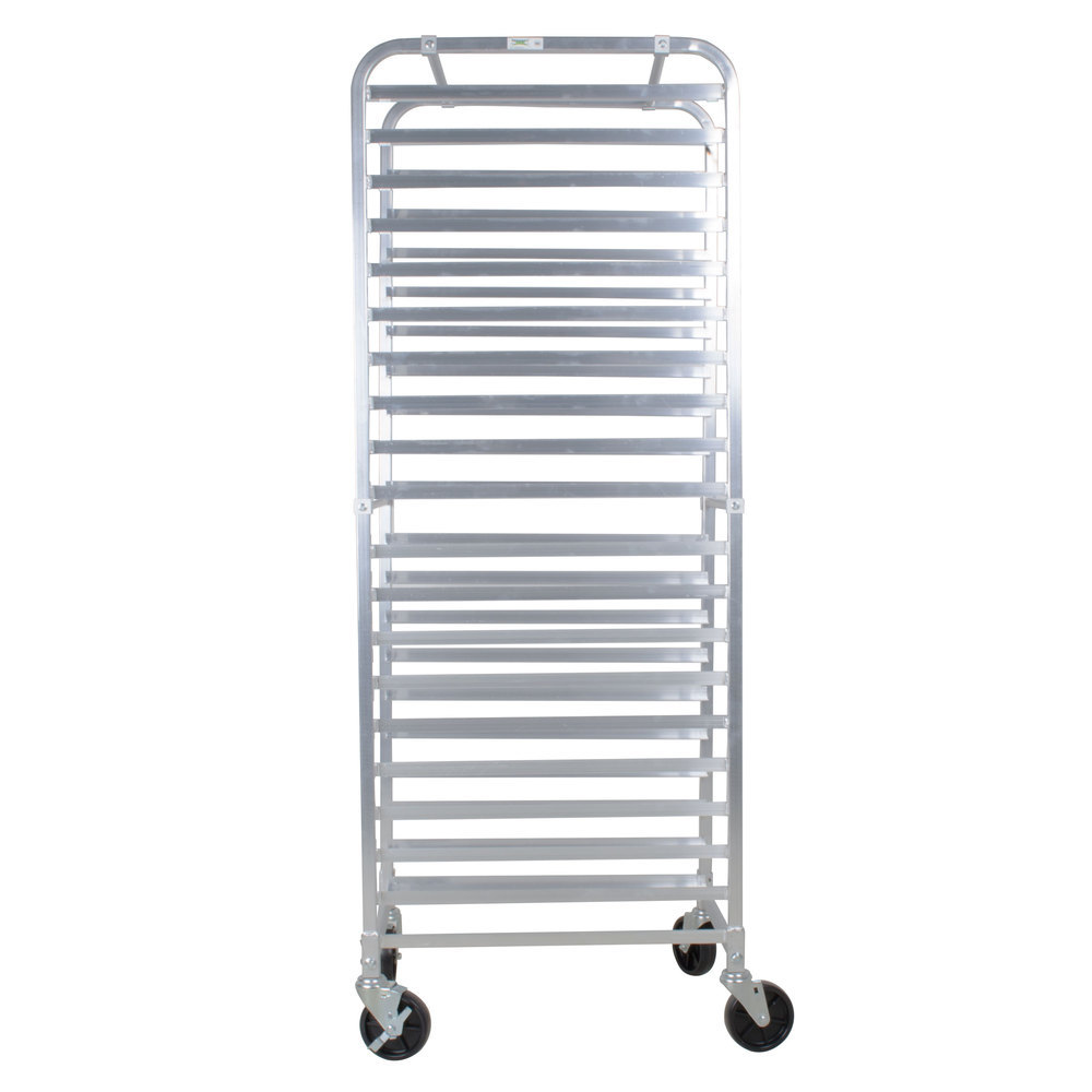 2 PACK 20 Pan End Load Bun Commercial Dough Baking Full Sheet Bakers Bakery Rack