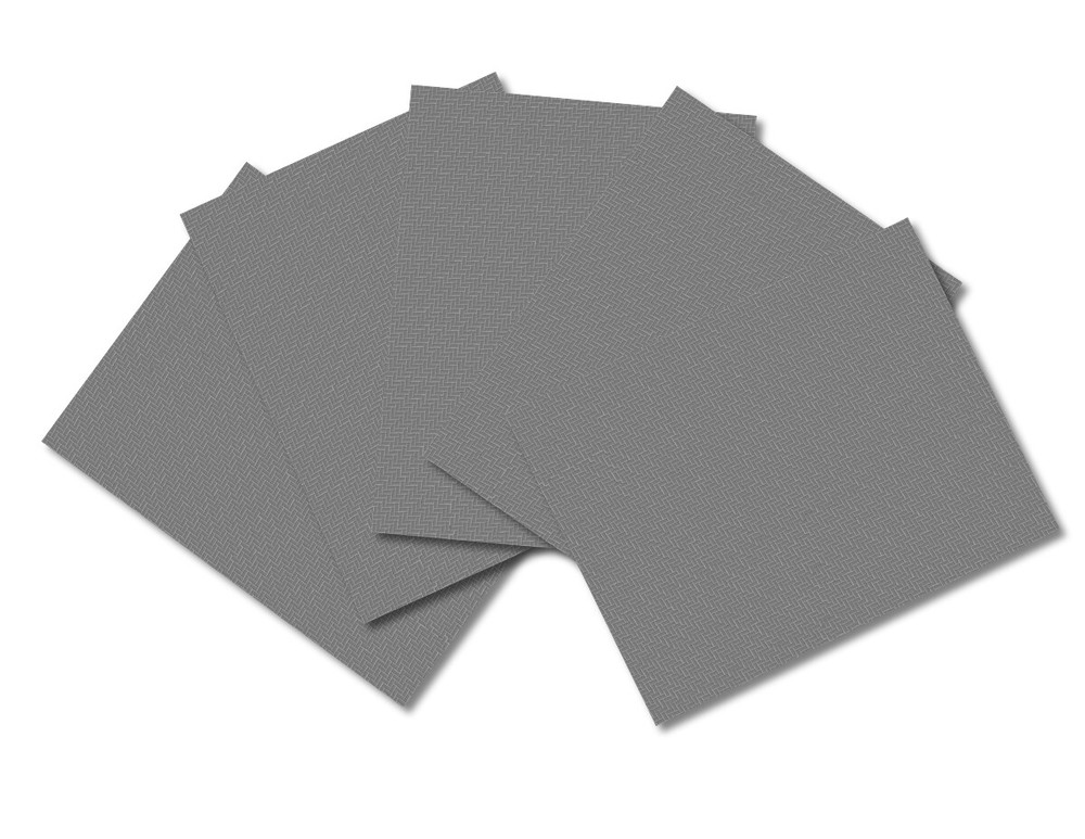 O Scale Gray Pavers Bricks Model Train Scenery Sheets - Five Seamless 8.5”x11”