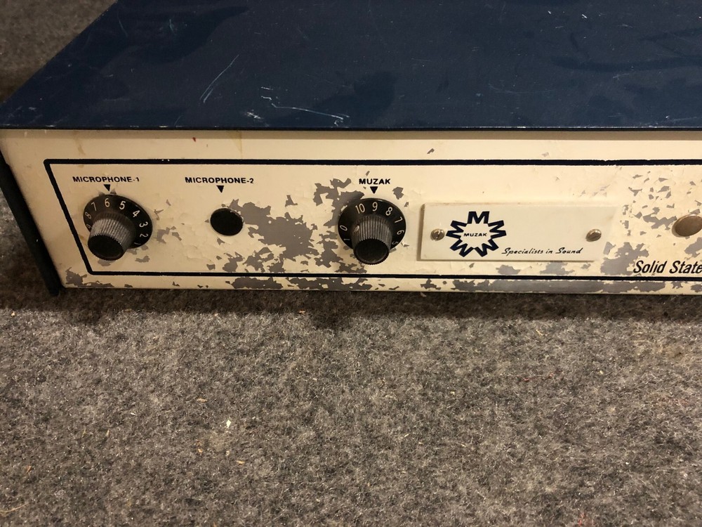 Vintage Muzak Solid State Paging Amplifier A-10 Mixer MAKE OFFER!