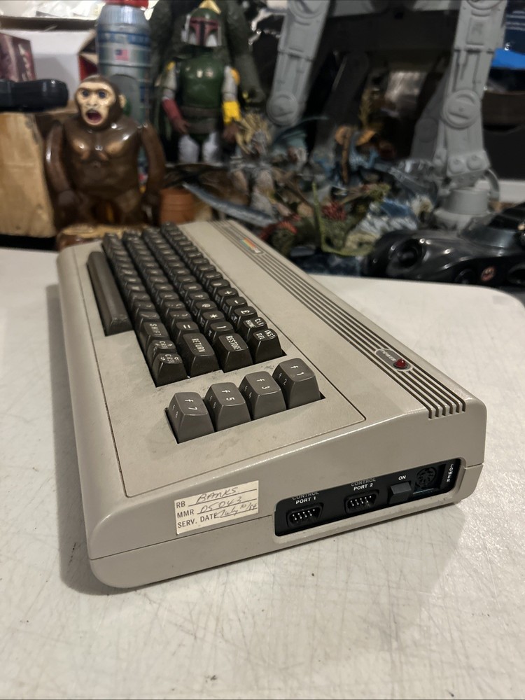 Commodore 64 Computer Only - for parts or repair Broken Powers On As Is #!