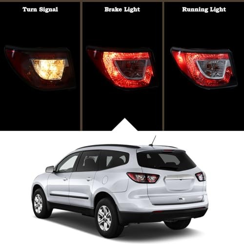 Tail Light Compatible for 2013-2017 Chevy Traverse Outer Rear Left Driver Side