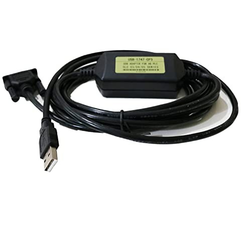 PLC Programming Cable Compatible with AB USB-1747-CP3 SLC 5/03 5/04 5/05