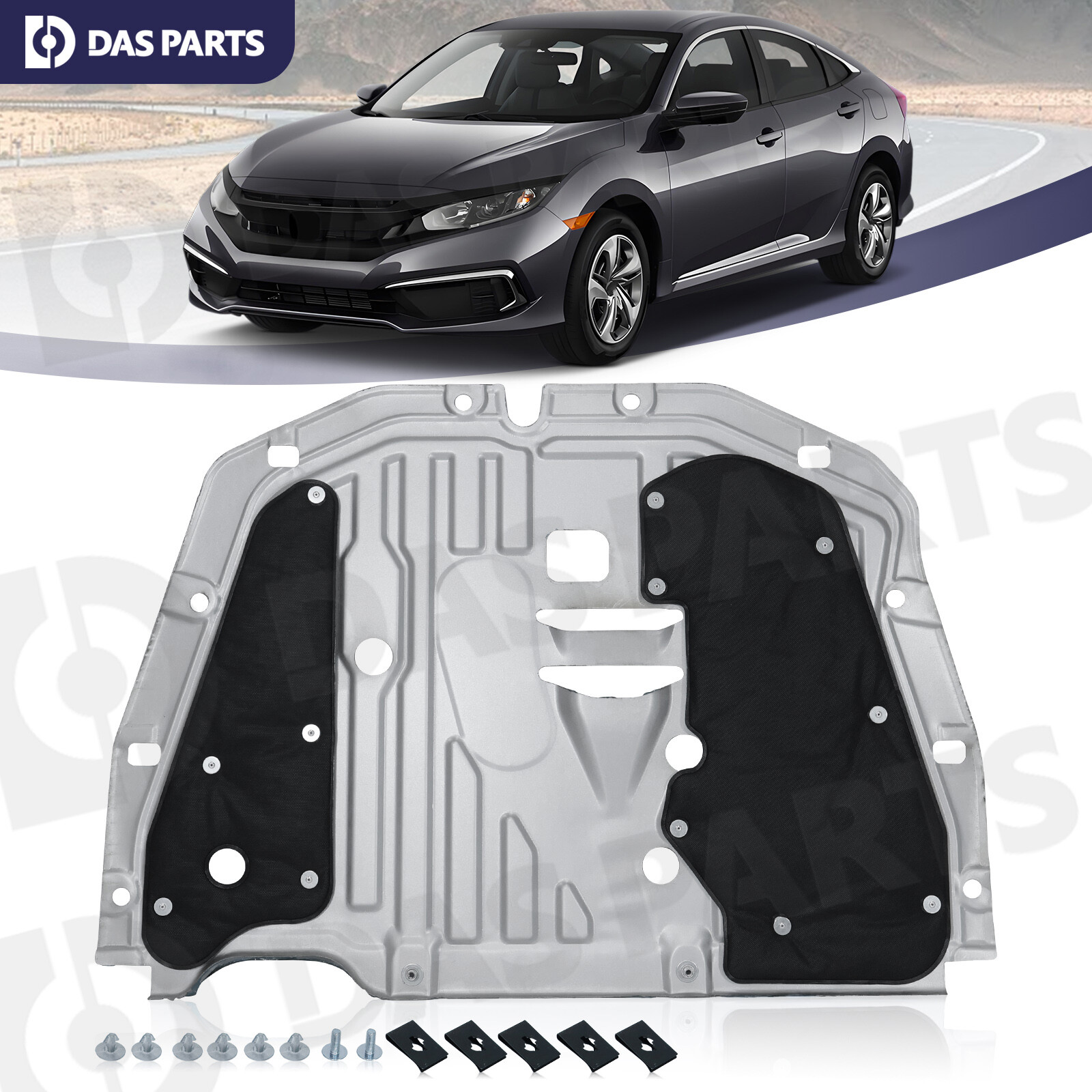 For Honda Civic 2016-2021 Engine Splash Guard Car Shield Cover Board 74110TBAA00