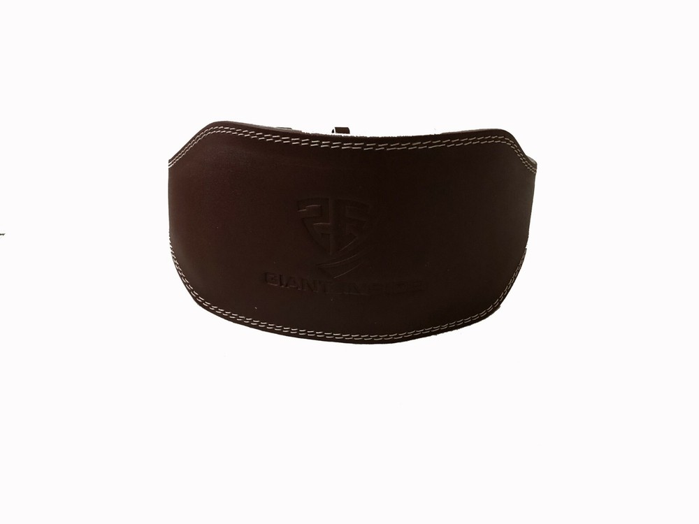 Weight Lifting Leather 6"  Belt Back Support Strap Gym Power Training