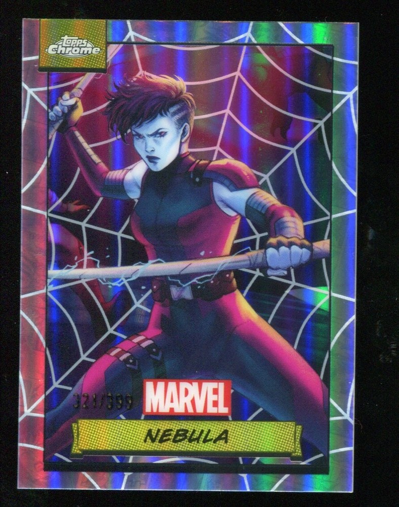 2024 Topps Chrome Marvel Pick You Spider Web Refractor /399