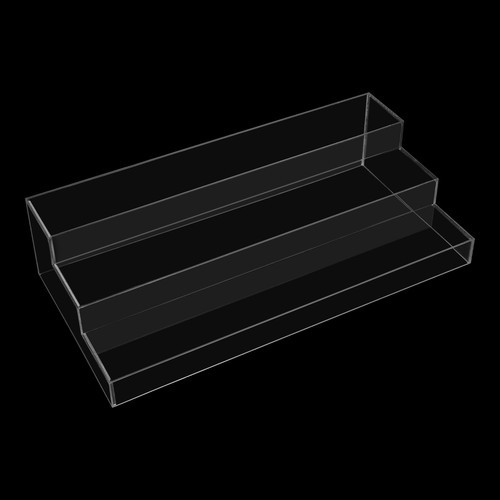 3 Tier Large Acrylic Display Riser Clear Perfume Organizer Stand Desktop Storage