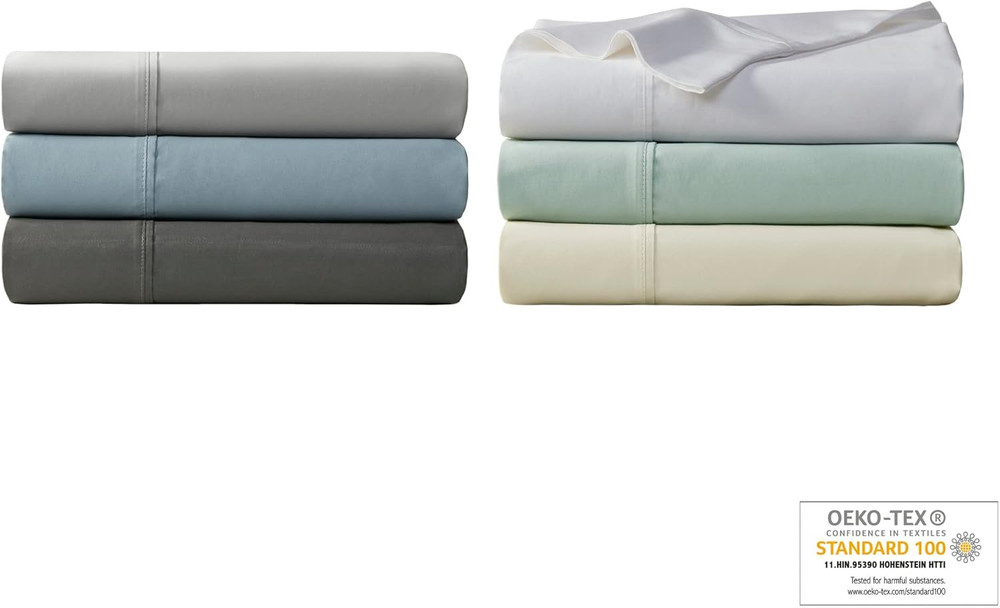 Beautyrest 1000 Thread Count, Solid Color Sheet Set, Elastic Deep Pocket, All Se