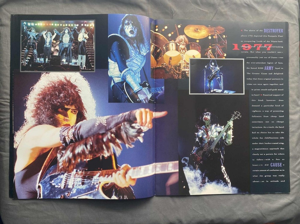 KISS Alive/Worldwide Tour 1996-97 Program featuring the Original members