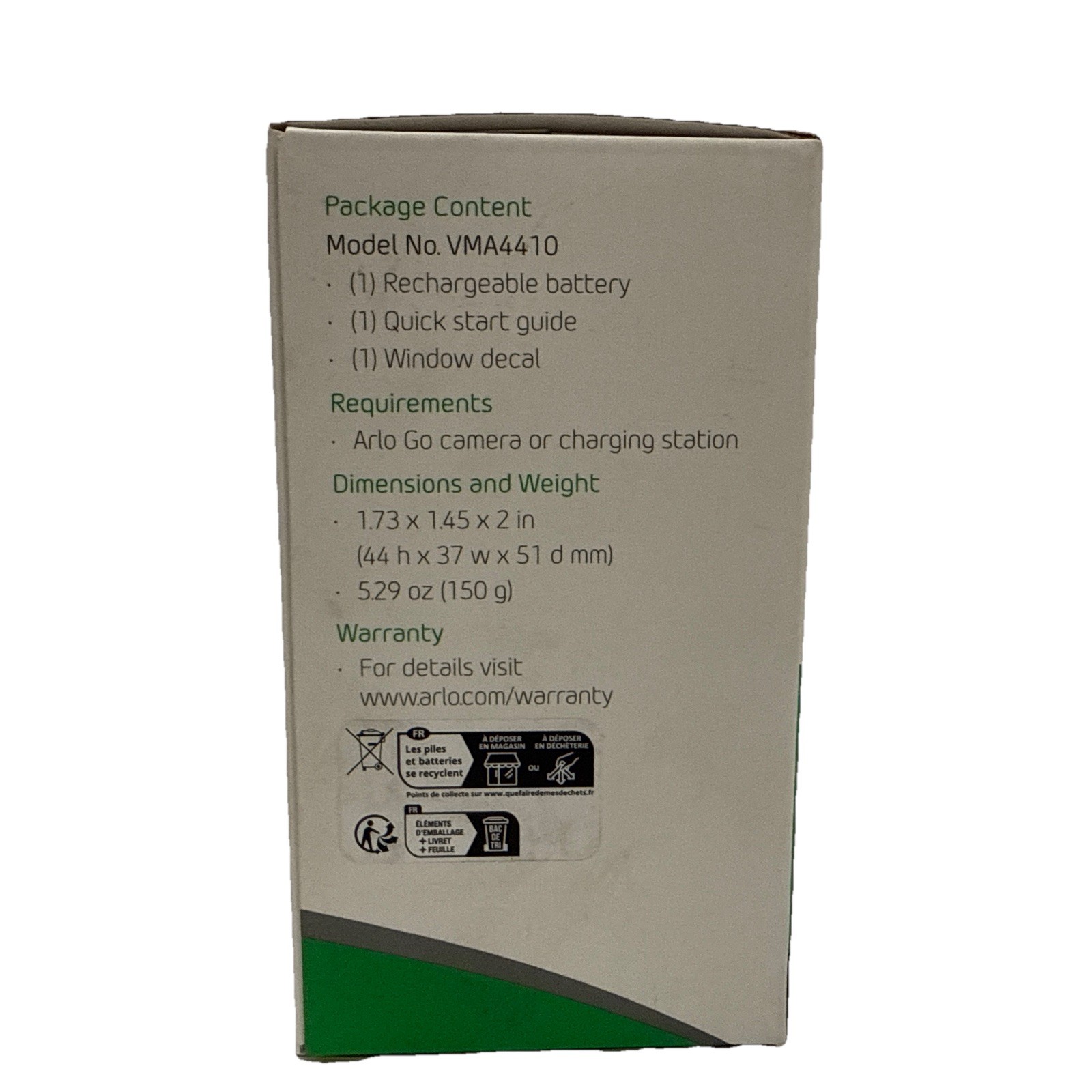 Arlo GO 1 Rechargeable Battery OEM FOR ARLO GO 1 CAMERAS, VMA4410-1000S