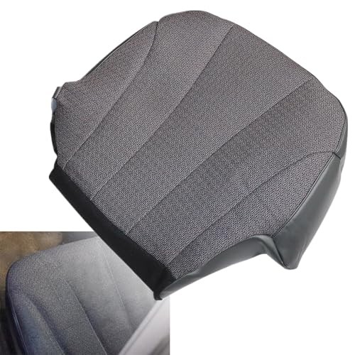 Front Driver Side Bottom Replacement Seat Cover Cloth Dark Gray Compatible