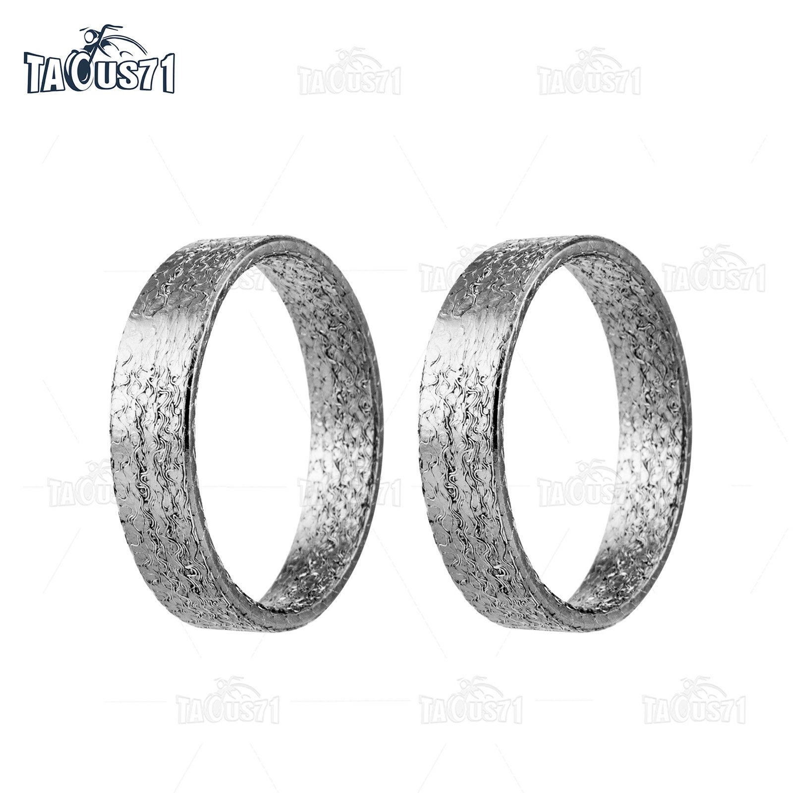 Pair Graphite Exhaust Gasket for Harley Big Twin and Sportster 84-UP