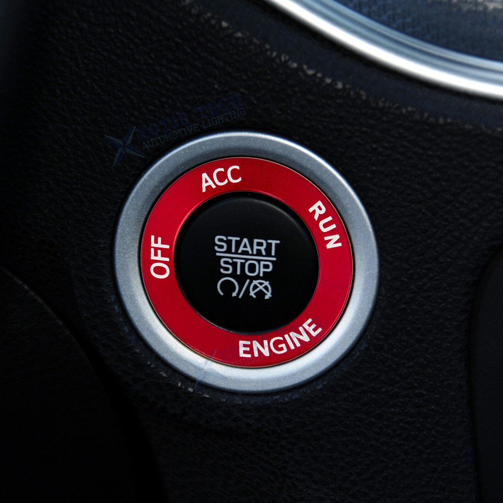 Engine Start Stop Button Cover Trim Ring For Dodge Charger Challenger Durango