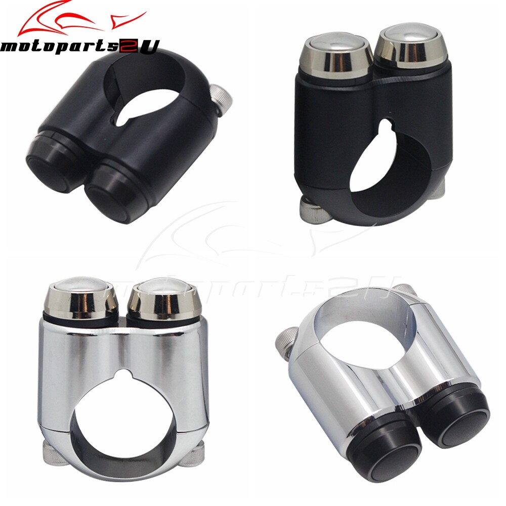 2-Button Motorcycle Control Module Handlebar Switch 1 Momentary + 1 Self-locking