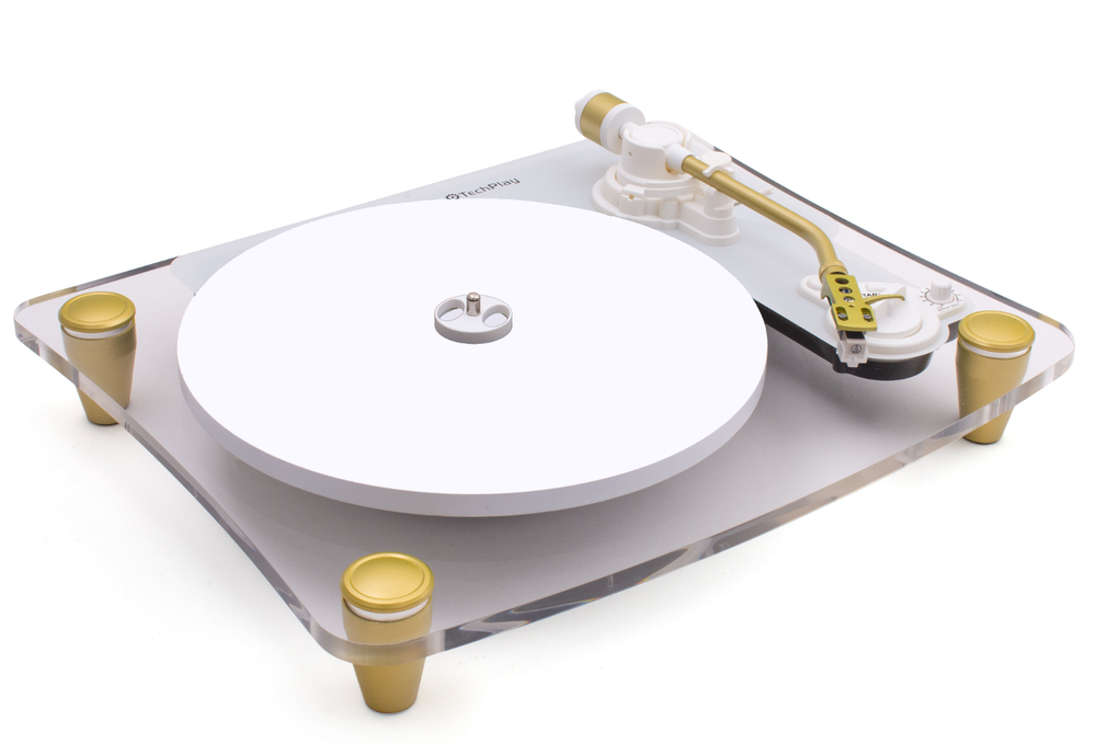 TechPlay Ghost, 2 Speed Belt Driven Turntable. Connects to Your Bluetooth Speakr