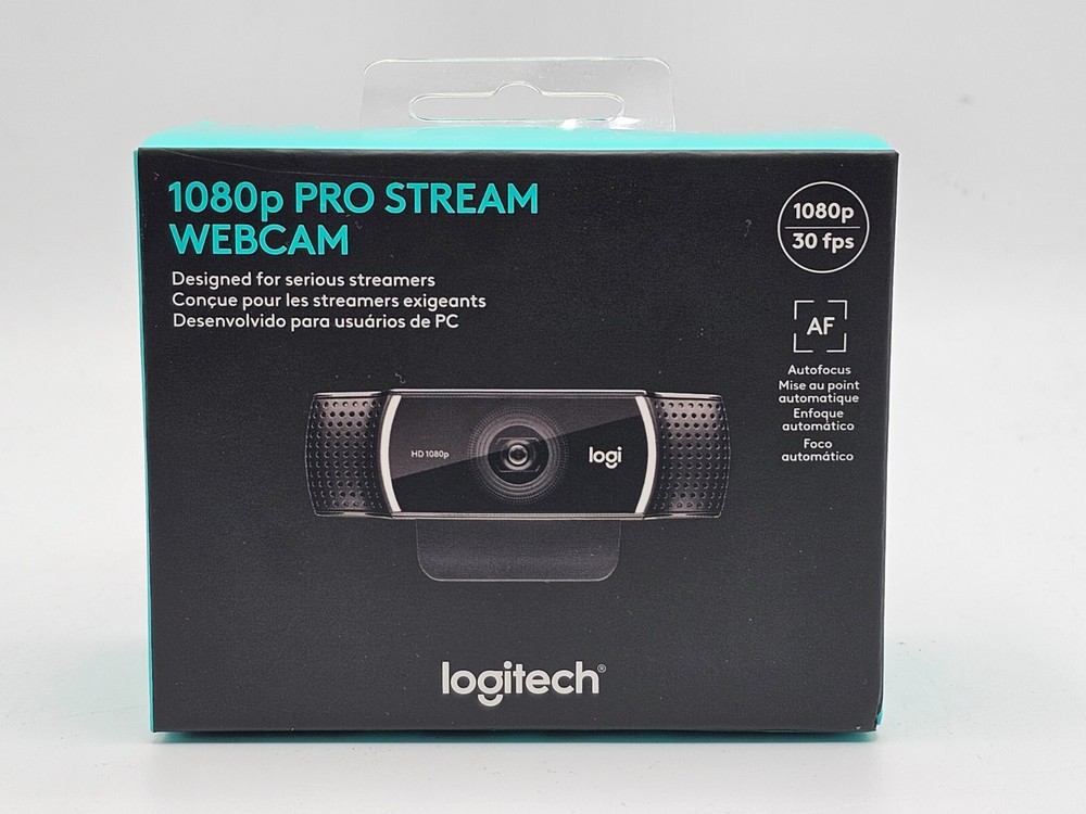 Logitech 1080p Webcam Pro Stream 30fps CIB Complete in Box