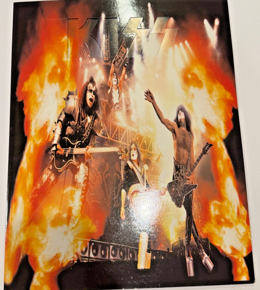 KISS ALIVE WORLDWIDE  TOUR 1997  WORLD TOUR PROGRAM VINTAGE DIE CUT COVER