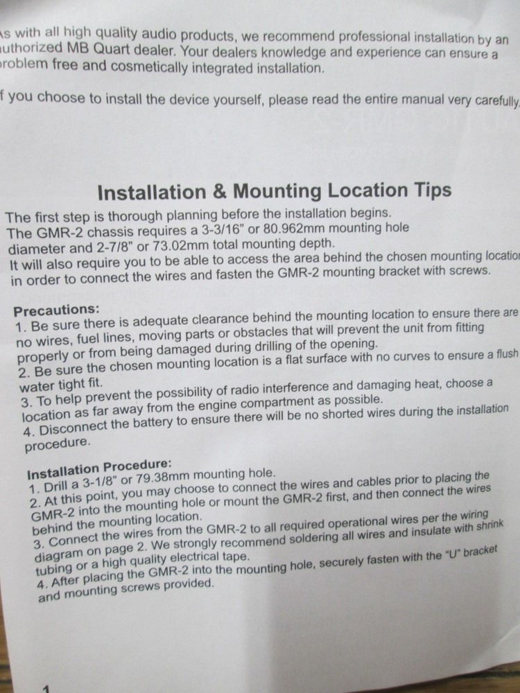 MB Quart GMR-2 Nautic 160 Watt Powered Source Unit Bluetooth