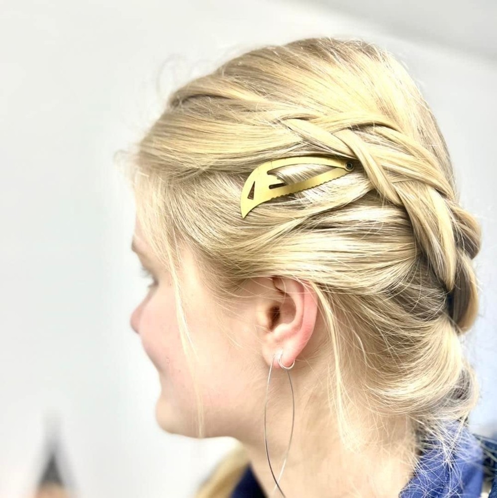 4 Pack - Light Tan Tactical Hair Clips, Multitool Snap Barrettes - Multi-Func...