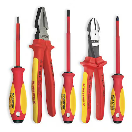 Knipex 9K 98 98 21 Us Insulated Tool Set, 5 Pc.