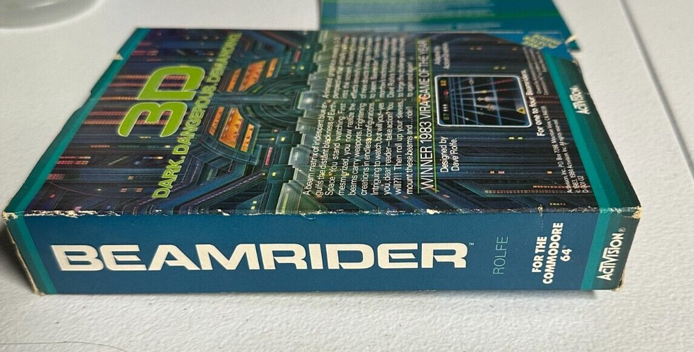 Beamrider Commodore 64 C64 (Box & Cart Only)