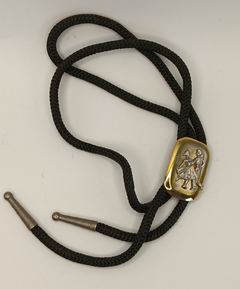 Bolo Tie Square Dancing Couple Metal Clasp