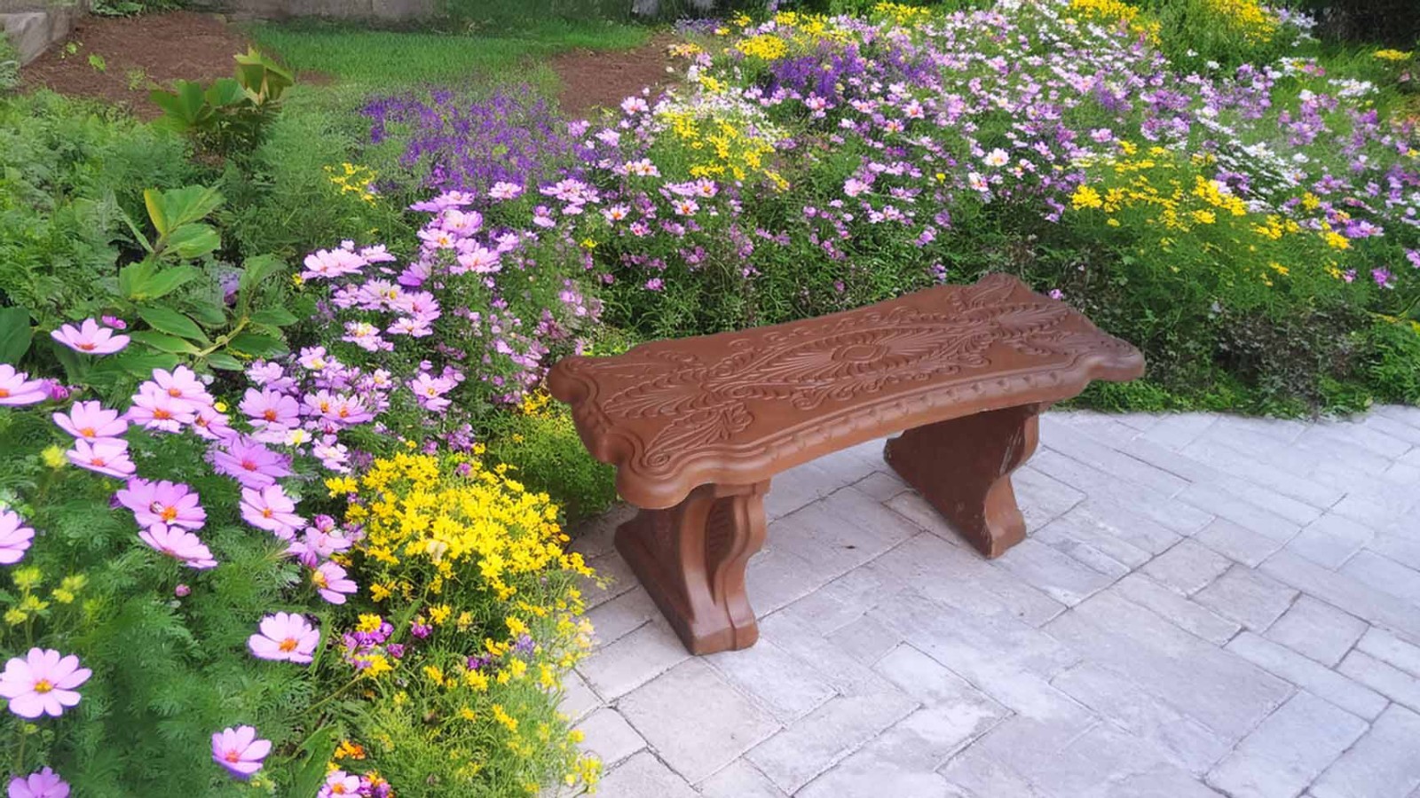 Concrete Cement Bench Mold Greek Scroll bench Top Commercial Grade Quality