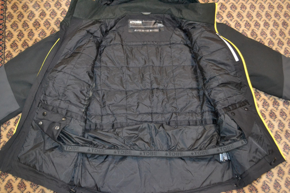 Tobe Scope Snowmobile Jacket Shell Coat ~ Size Medium, Black/Gray ~ Winter Fun!