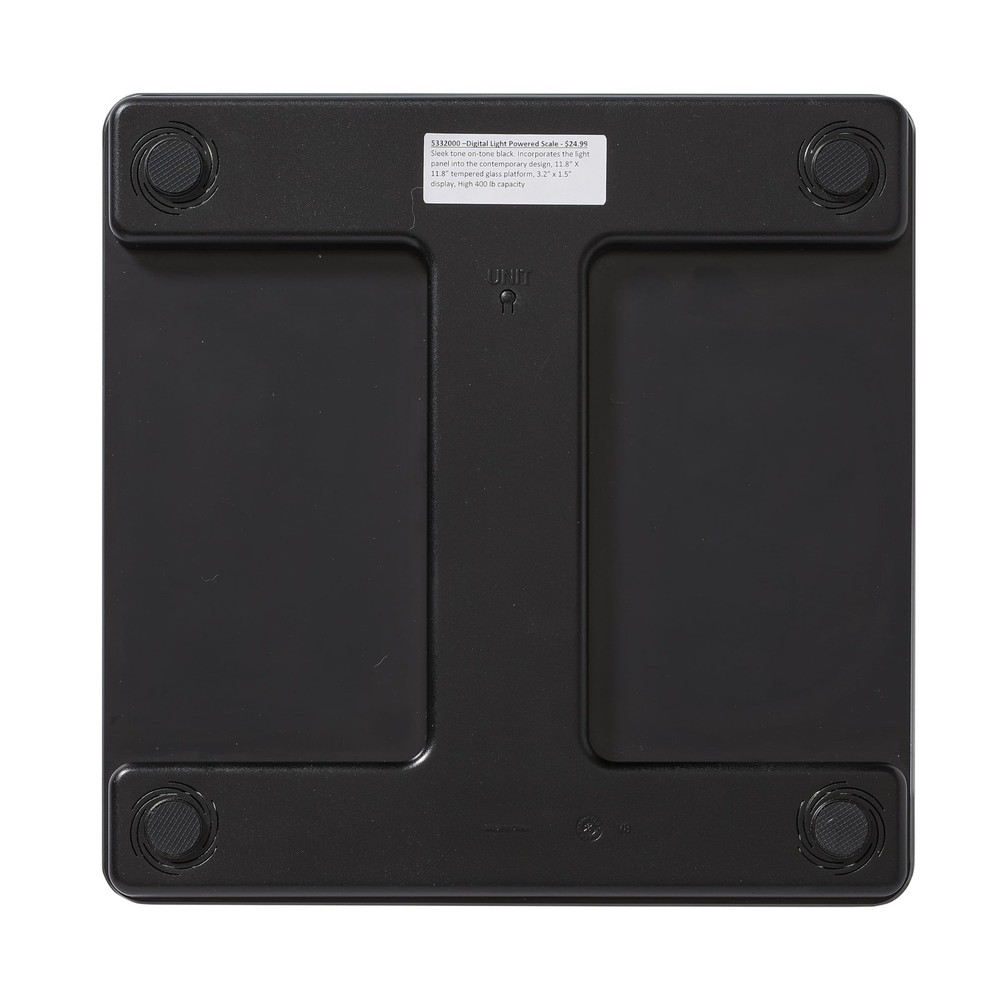 Taylor Light Powered Digital Bath Scale, 400lb, Large Durable Platform