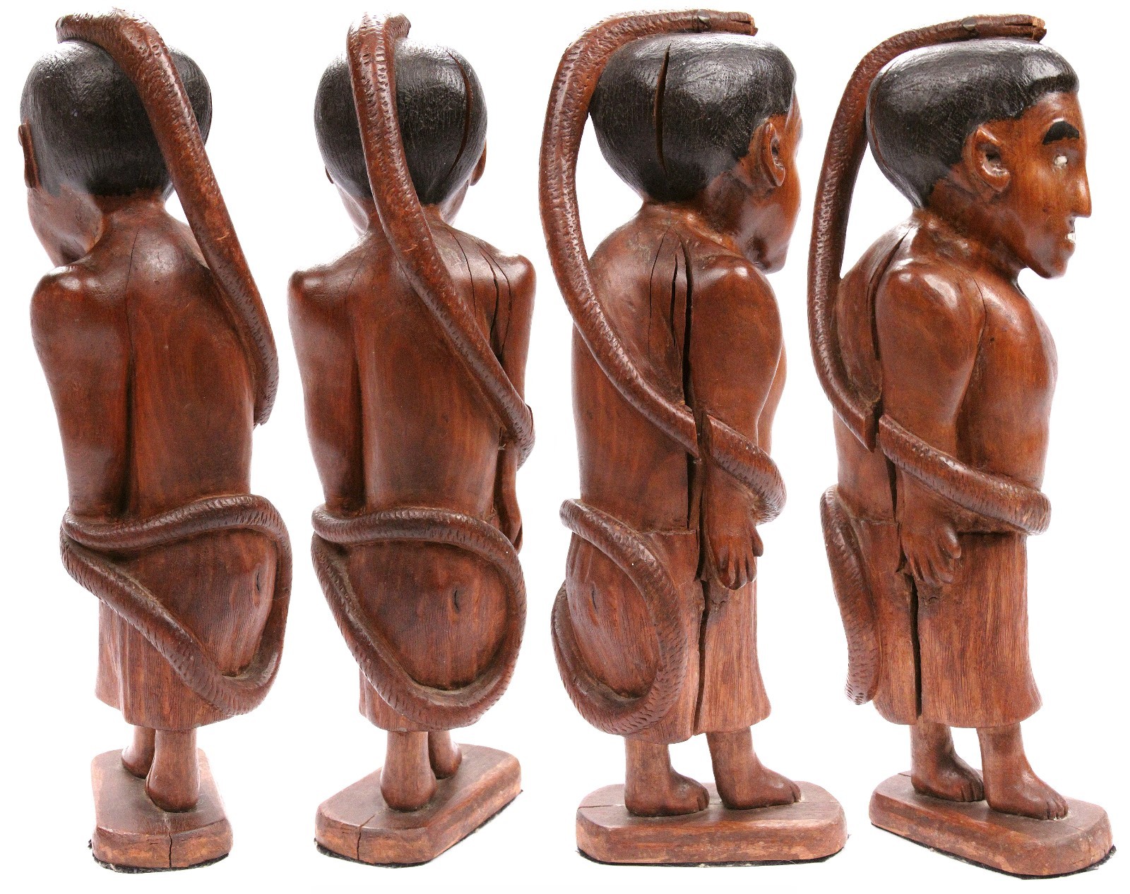 Vintage Melanesian Micronesian Carved Wooden Figure Pacific Island Polynesian