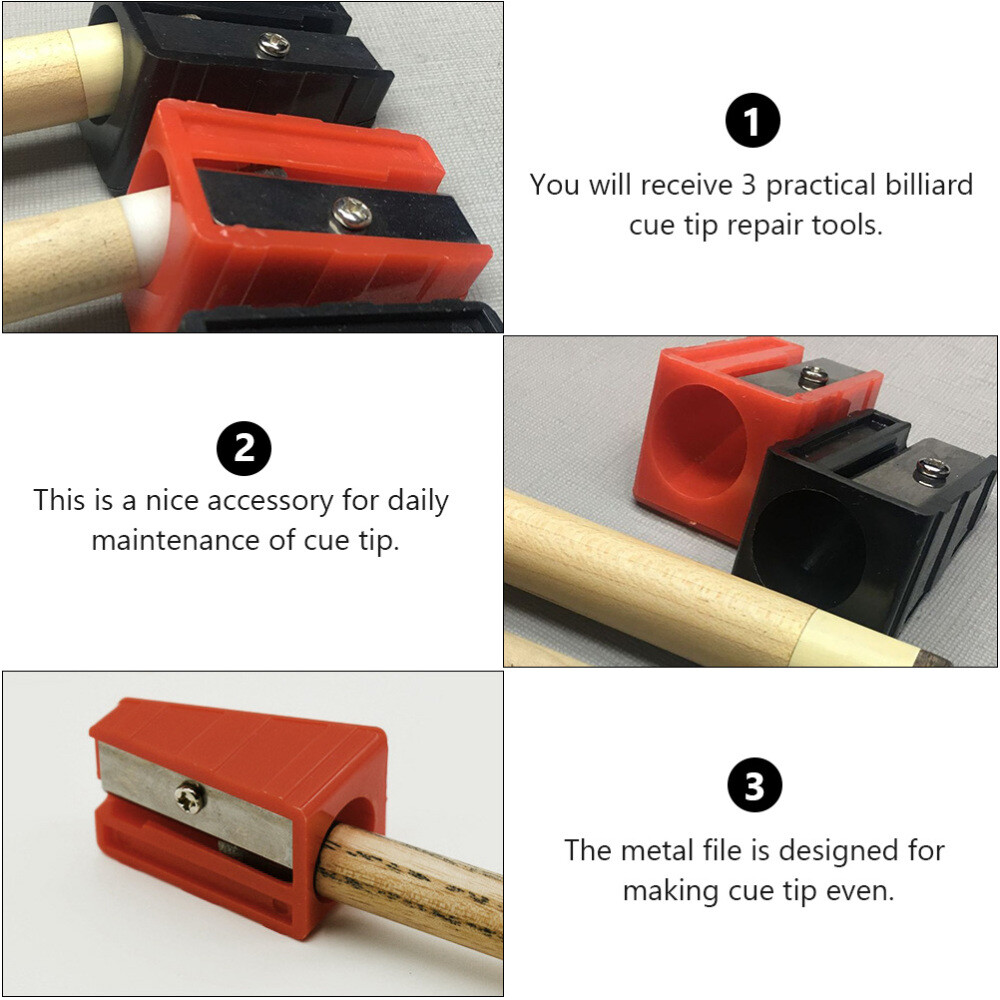 6 Pcs hotfix tool Cue Tip Cue Tip Shaper Tool Repair Tool Kit