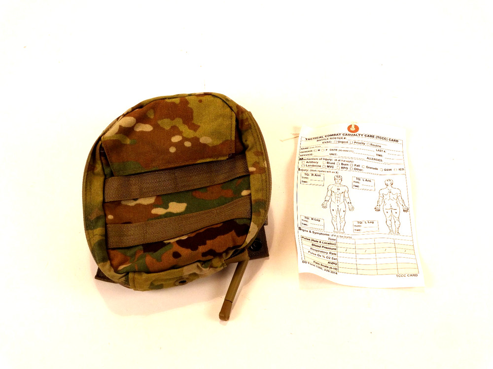 USAF OCP Joint First Aid Kit (empty) w/two CAT Tourniquets