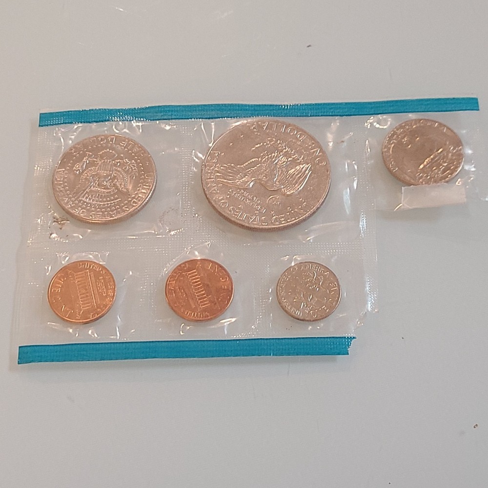 1974 U.S. Mint Uncirculated Coin Set, often called a "mint set."